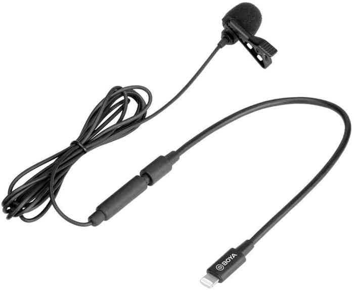 Boya BY-M2 Clip-on Lavalier Microphone For iOS